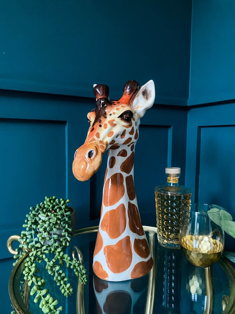Giraffe Head Ceramic Vase - Punk & Poodle