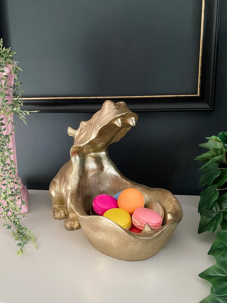 Gold Hungry Hippo Storage Bowl - Punk & Poodle