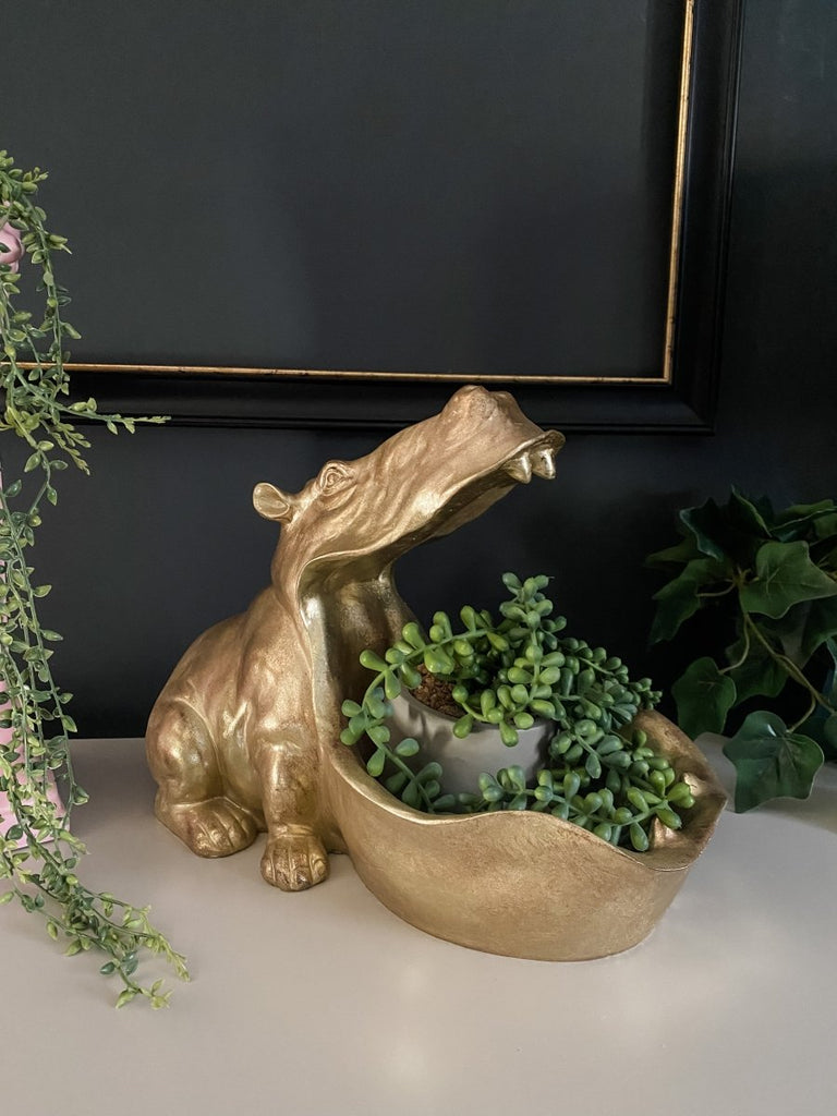 Gold Hungry Hippo Storage Bowl - Punk & Poodle