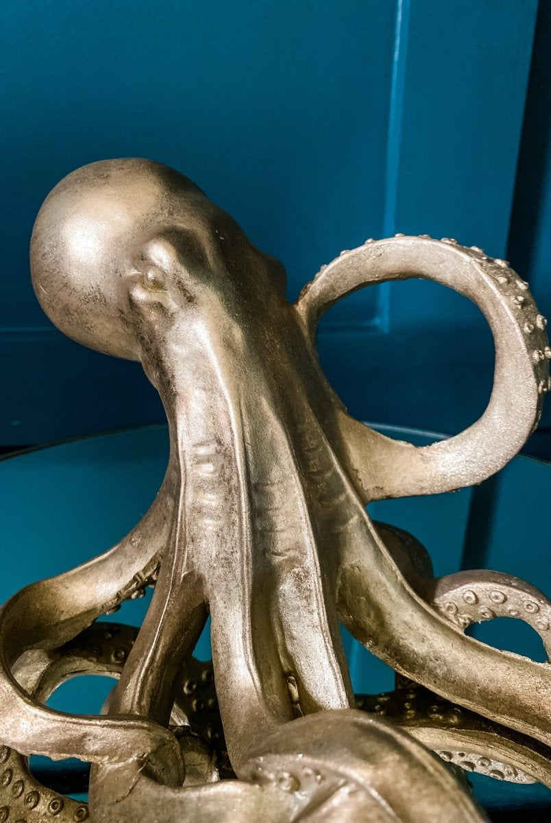 Gold Odessa Octopus Bottle Holder - Punk & Poodle