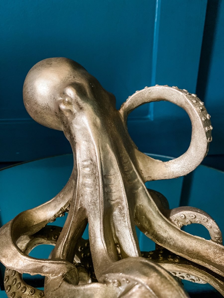 Gold Odessa Octopus Bottle Holder - Punk & Poodle