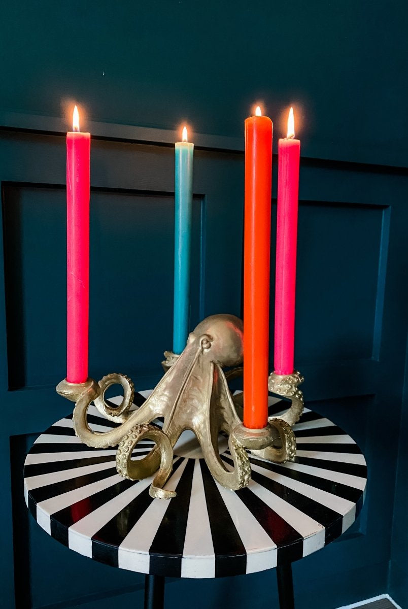 Gold Oliver Octopus Candlestick Holder - Punk & Poodle