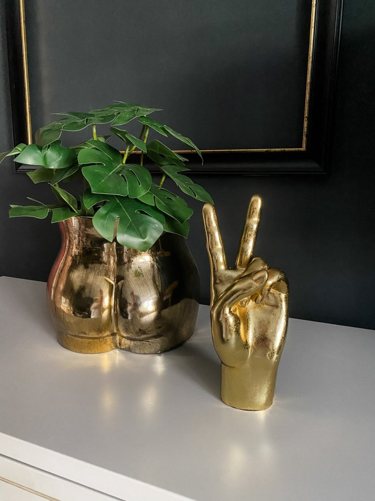 Gold 'Peace' Hand Ornament - Punk & Poodle