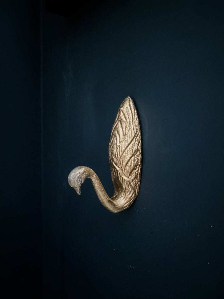 Gold Swan Wall Hook - Punk & Poodle