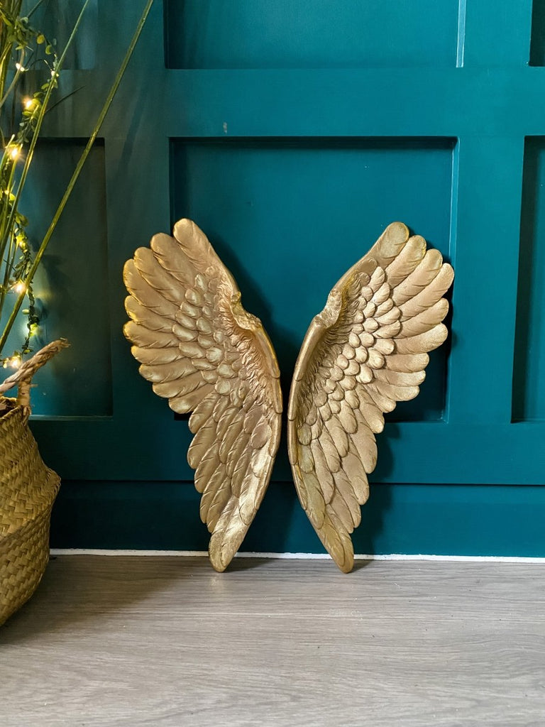 Gold Wall Hanging Angel Wings - Punk & Poodle