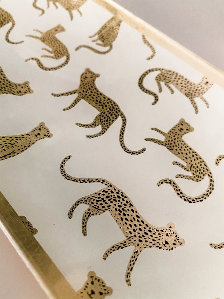 Golden Leopards Trinket Dish - Punk & Poodle