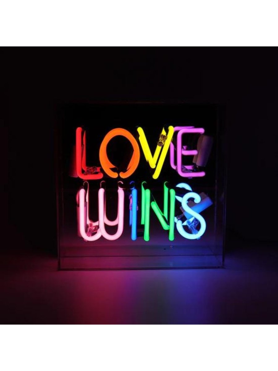 Love Wins Neon Light Box - Punk & Poodle