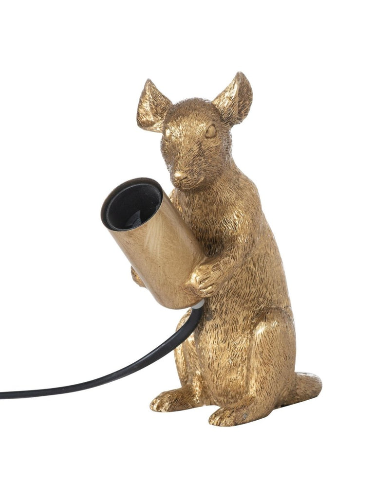 Milton the Mouse Table Lamp | Gold - Punk & Poodle