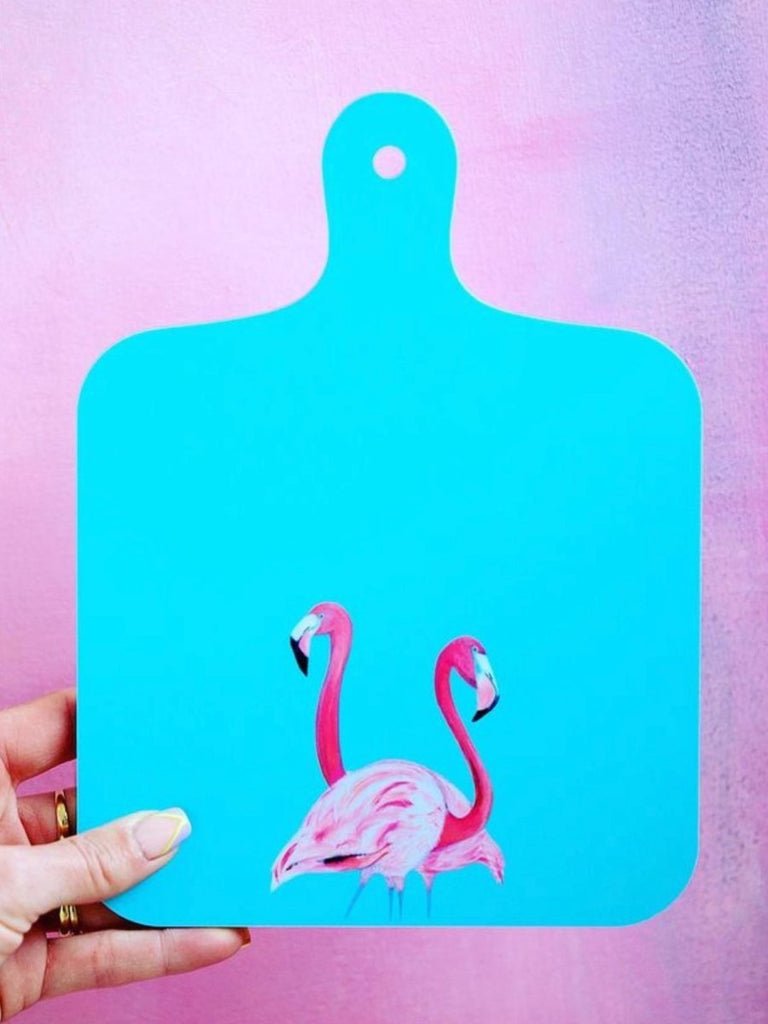 Mini Chopping Board by Emily Smith | Flossy & Amber Flamingo - Punk & Poodle