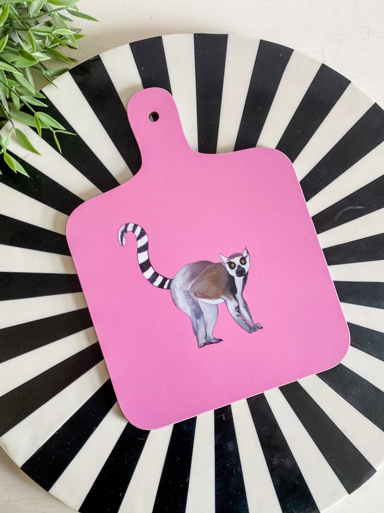 Mini Chopping Board by Emily Smith | Livy Lemur - Punk & Poodle