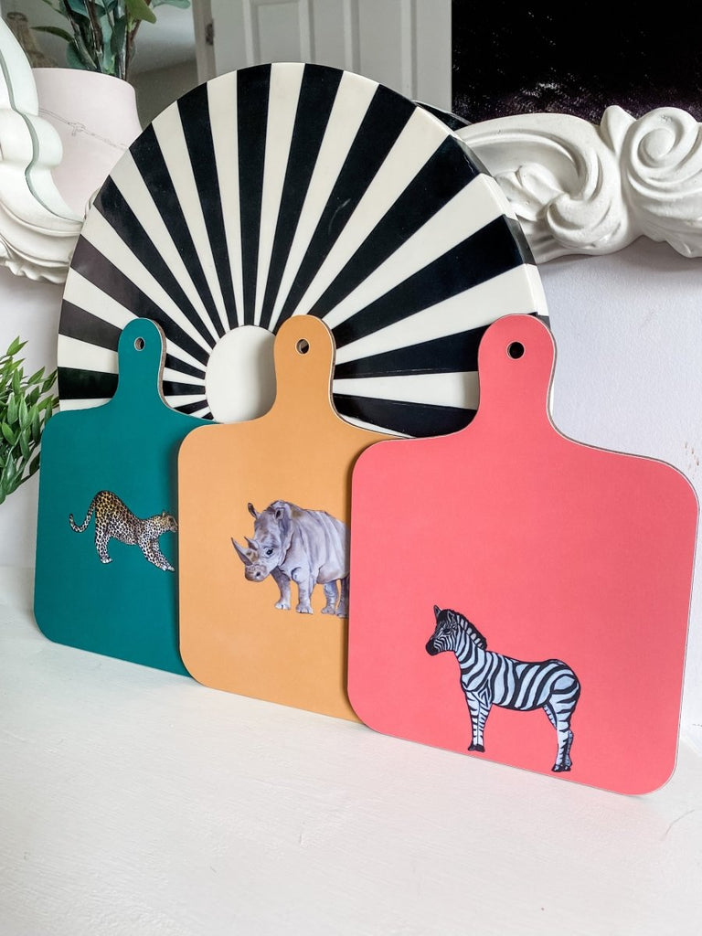 Mini Chopping Board by Emily Smith | Luanna Leopard - Punk & Poodle