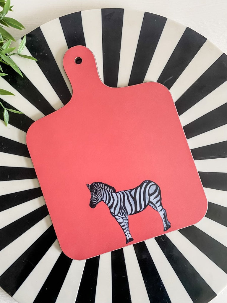 Mini Chopping Board by Emily Smith | Zara Zebra - Punk & Poodle