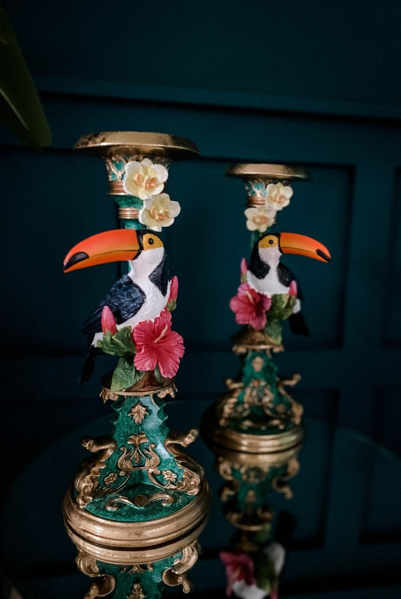 Ornate Toucan Candle Holder - Punk & Poodle