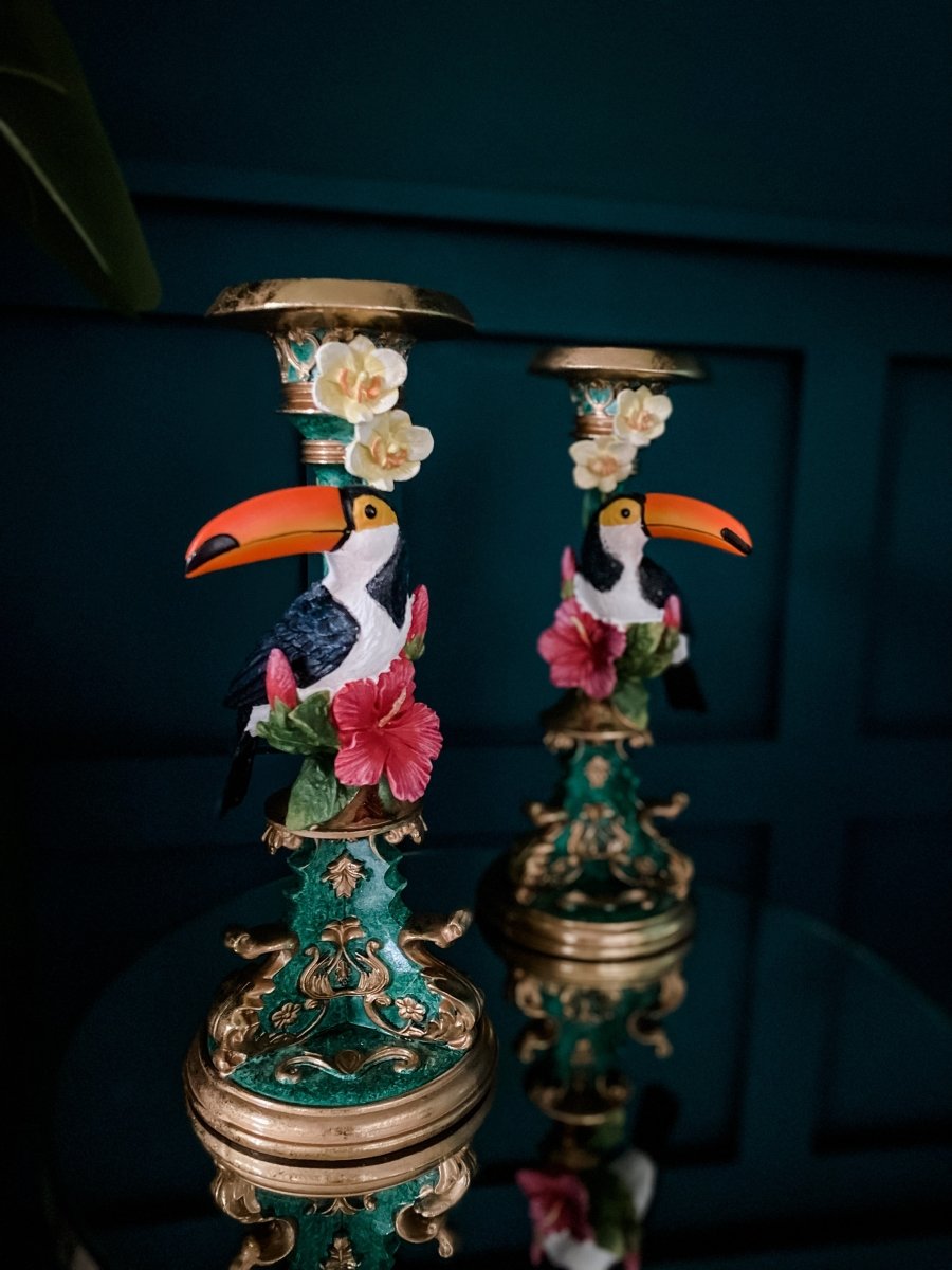 Ornate Toucan Candle Holder - Punk & Poodle