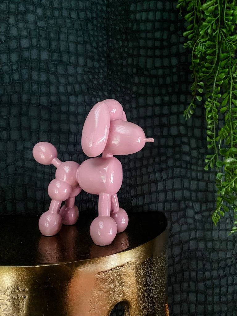 Pink Balloon Poodle Figure - Punk & Poodle