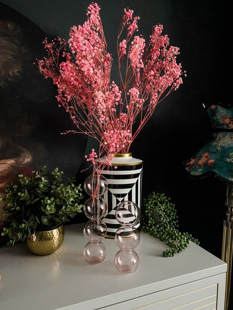 Pink Glass Bubble Vase - Punk & Poodle