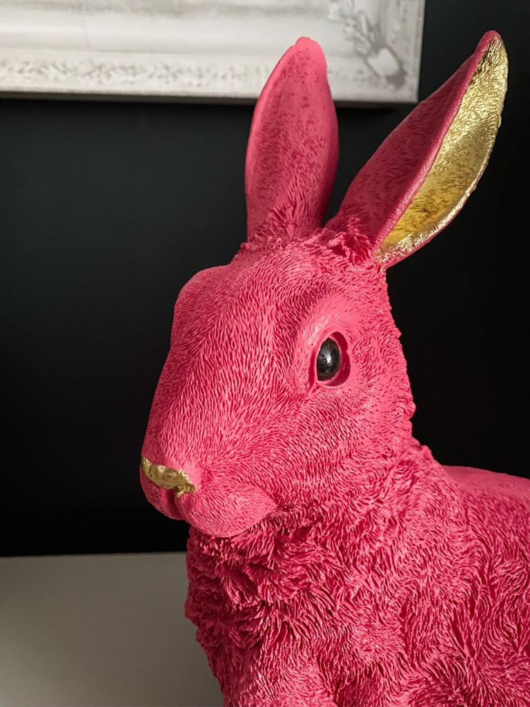 Pink & Gold Rabbit Figure - Punk & Poodle