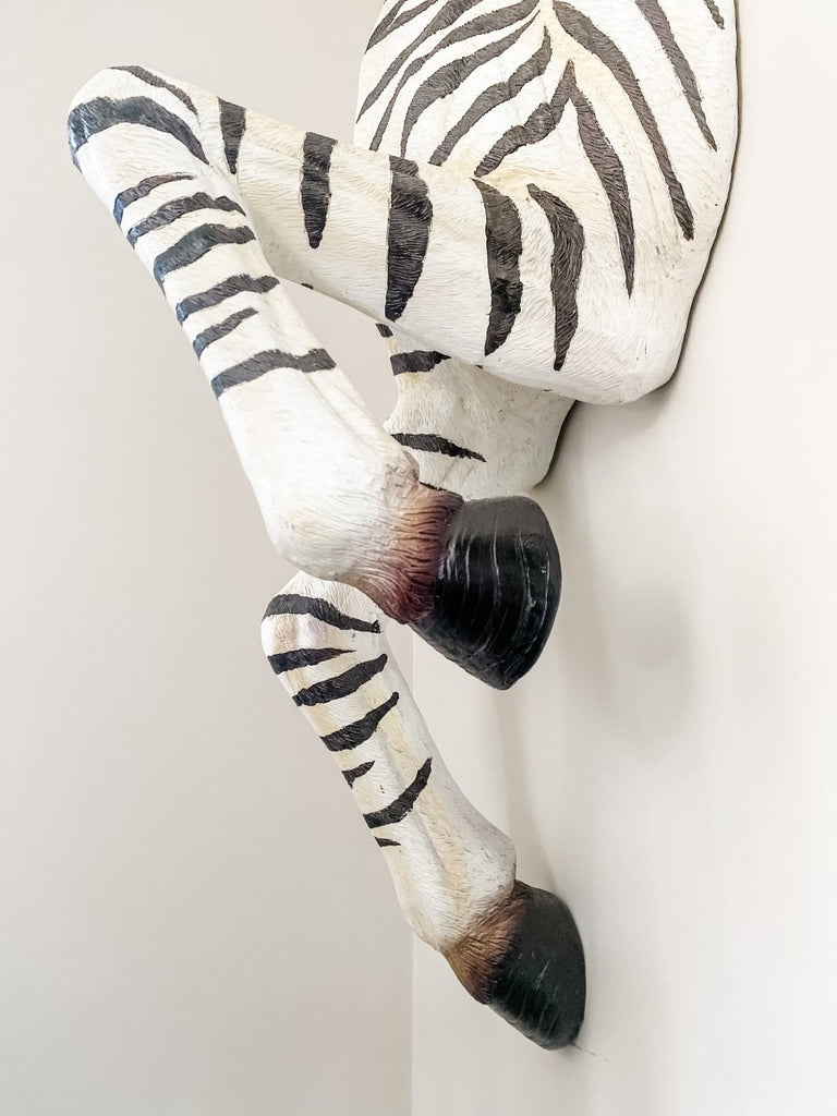 Running Zebra 'Zebedee' Wall Figure - Punk & Poodle