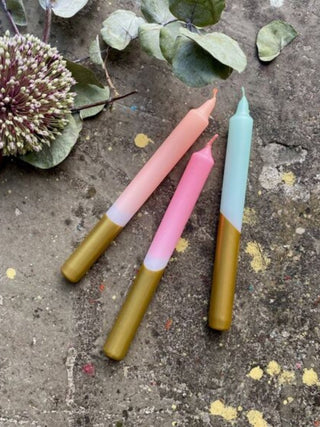 Set of 3 Dip Dye Candles | Xmas Fireworks - Punk & Poodle