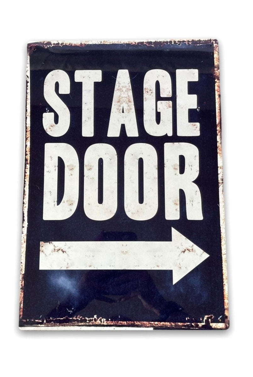 Stage Door Metal Sign Wall Art - Punk & Poodle