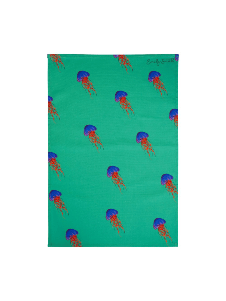 Tea Towel by Emily Smith | Jemima Jellyfish - Punk & Poodle