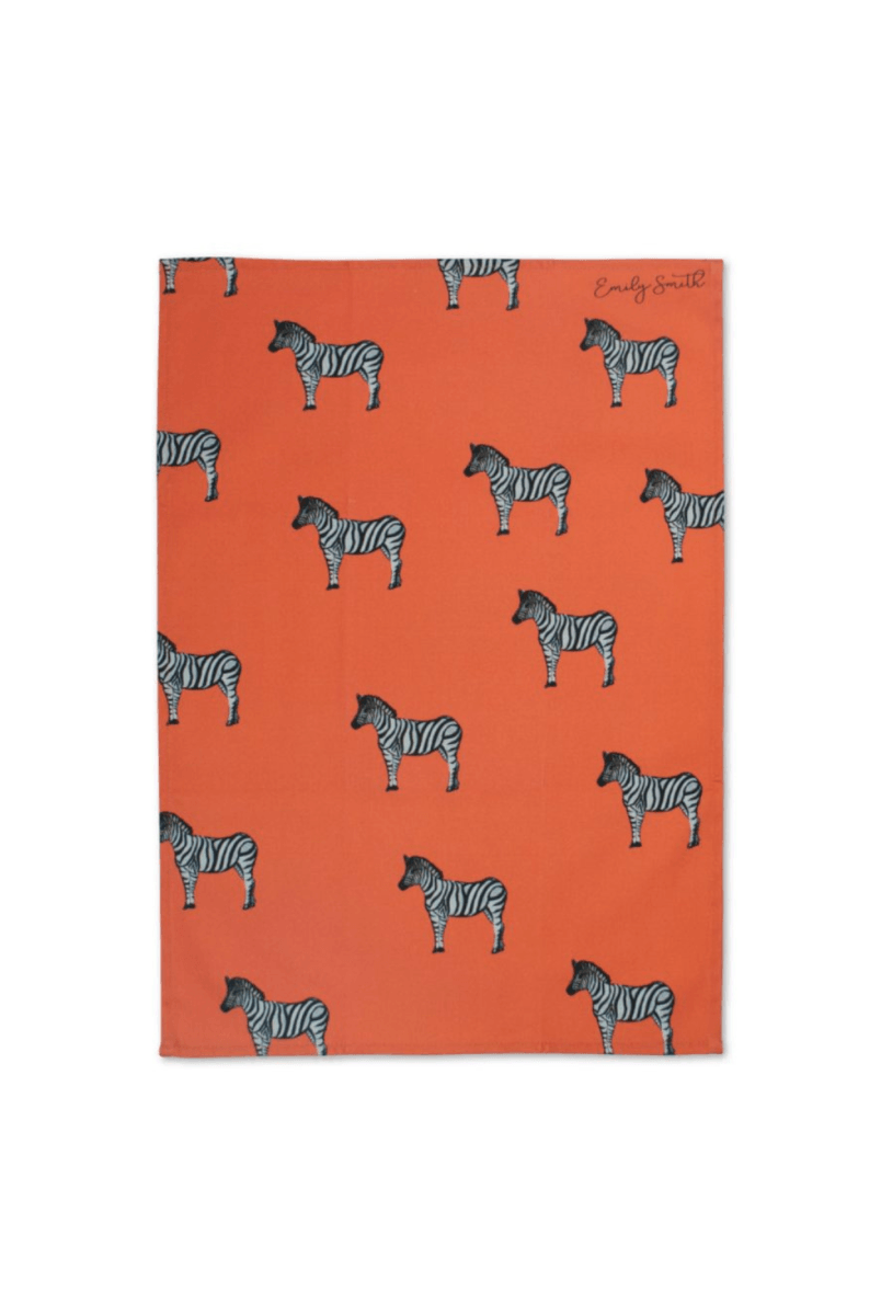 Tea Towel by Emily Smith | Zara Zebra - Punk & Poodle