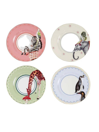 Yvonne Ellen Carnival Animal Cake Plates | Set of Four - Punk & Poodle